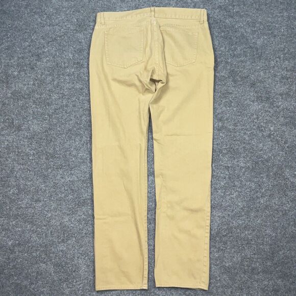 J.CREW Jeans Mens Size 36 Tan Denim THE DRIGGS Straight - Picture 10 of 11